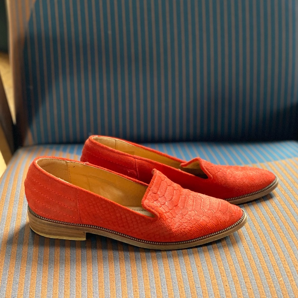 The Kooples Suede Red Loafers - Size 39/ 8US